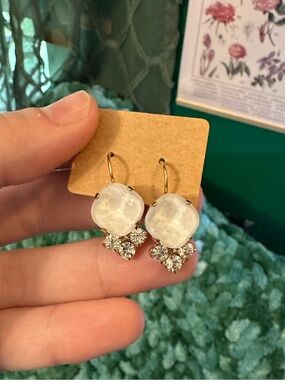 The Sparkled Shell Drop Earrings